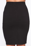 Rise And Shine Pencil Skirt - Black