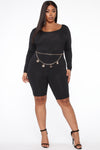 All About It Romper - Black