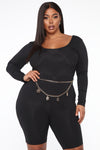 All About It Romper - Black