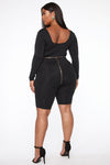 All About It Romper - Black