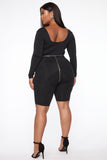 All About It Romper - Black