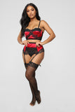 Good And Guilty Three Piece Set - Red/Black