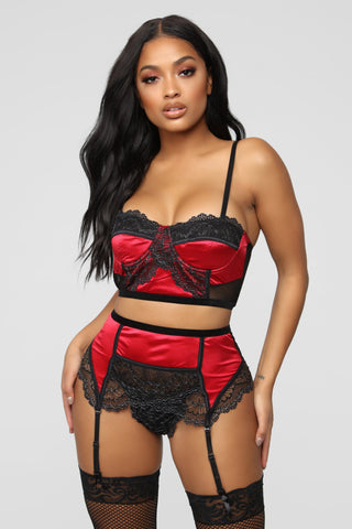 Good And Guilty Three Piece Set - Red/Black