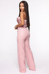 Evening Pants Embellished Pants - Blush