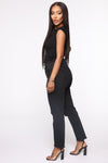 So Vintage High Rise Boyfriend Jean - Black