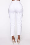 The Mixer Raw Hem Jeans - White