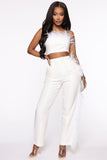 Not My Only One Pants - White