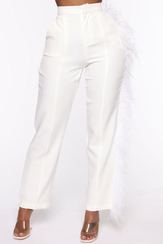 Not My Only One Pants - White