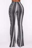 Boho Babe Flare Pant - Black/White