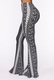 Boho Babe Flare Pant - Black/White