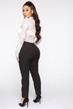 Just Enough Time Cropped Trouser - Black