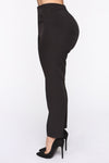 Just Enough Time Cropped Trouser - Black