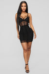 Avenge Mesh Dress - Black