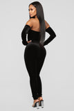 Soothe Velvet Jumpsuit - Black