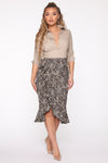 Leopard Babe Skirt - Black/combo