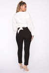 She's A Professional Belted Trouser Pant - Black