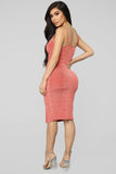 High Points Asymmetrical Dress - Marsala