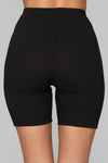 All On Me Biker Shorts - Black