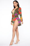 It's All On Fleek Mini Dress - Multi Color