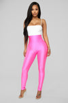 Brianne High Rise Leggings - Neon pink
