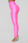 Brianne High Rise Leggings - Neon pink