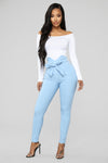 Knot Your Girl Pants - Blue