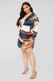 Whole Lotta Class Satin Mini Dress - Multi