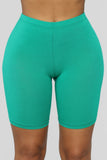 Natalee Biker Shorts - Green