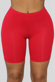 Natalee Biker Shorts - Red