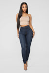 Classic Beauty Skinny Jeans - Dark Denim