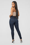 Classic Beauty Skinny Jeans - Dark Denim