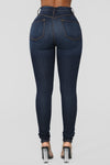 Classic Beauty Skinny Jeans - Dark Denim