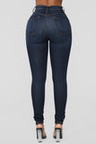 Classic Beauty Skinny Jeans - Dark Denim