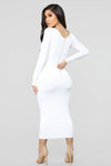 All These Simple Things Midi Dress - White