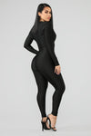 Jumpin' Into It Jumpsuit - Black