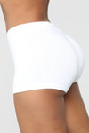 Plain Jane Mini Shorts - White