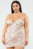 Remix Sequin Dress - Rose Gold