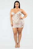 Remix Sequin Dress - Rose Gold