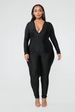 Jumpin' Into It Jumpsuit - Black