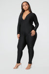 Jumpin' Into It Jumpsuit - Black