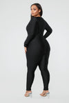 Jumpin' Into It Jumpsuit - Black