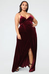 Wishful Thinking Dress - Burgundy