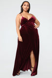 Wishful Thinking Dress - Burgundy