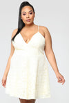 Show Me The Way Lace Mini Dress - Cream