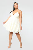 Show Me The Way Lace Mini Dress - Cream