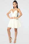 Show Me The Way Lace Mini Dress - Cream