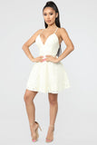 Show Me The Way Lace Mini Dress - Cream