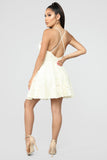 Show Me The Way Lace Mini Dress - Cream