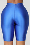 Curves For Days Biker Shorts - Royal