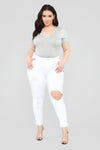 Glistening Jeans - White